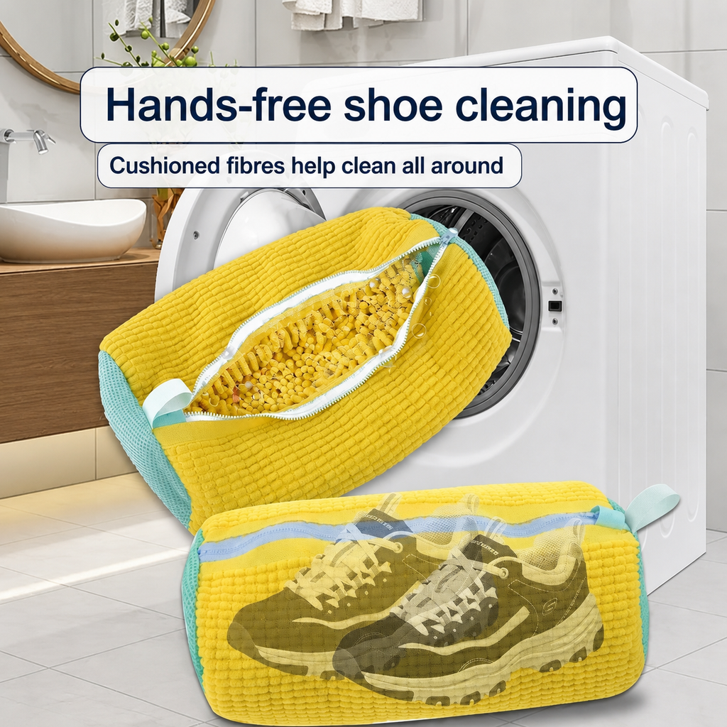 SoleNest Padded Shoe Washing Bag