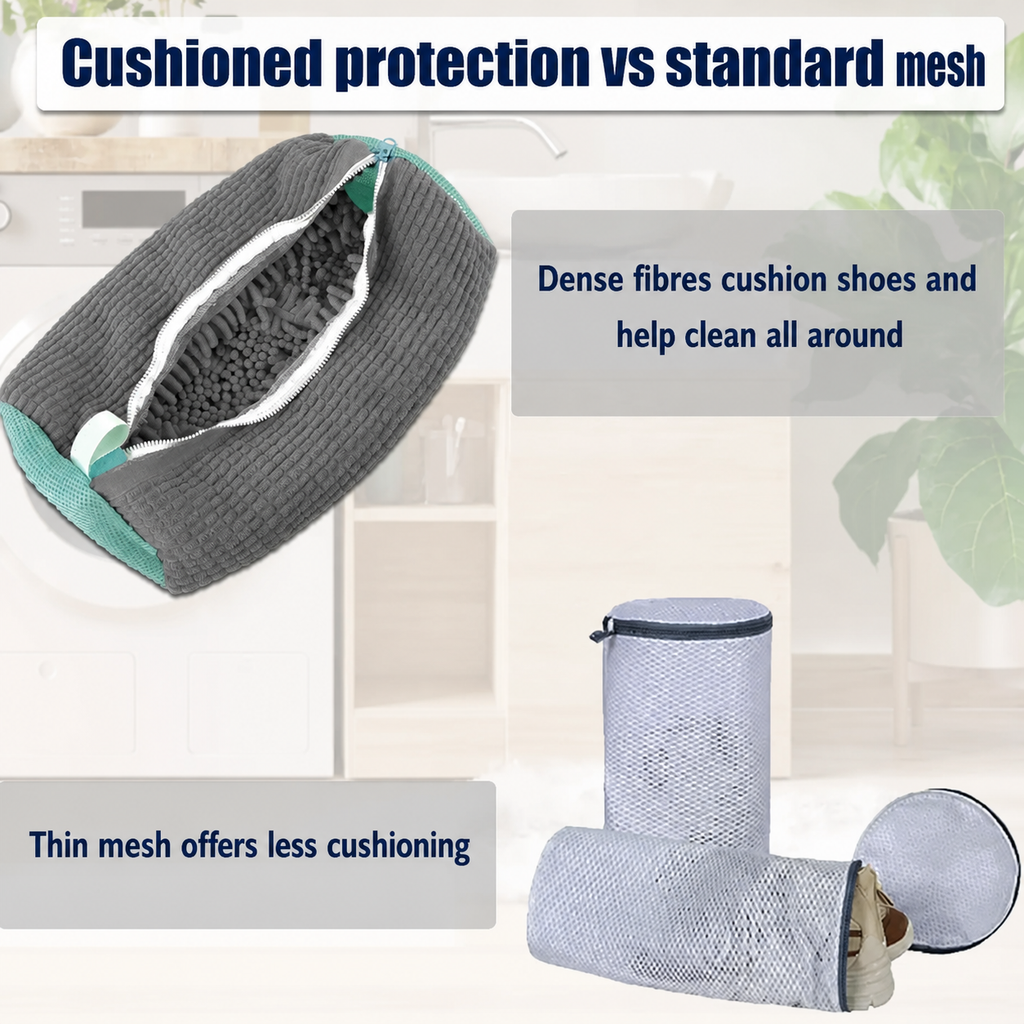 SoleNest Padded Shoe Washing Bag