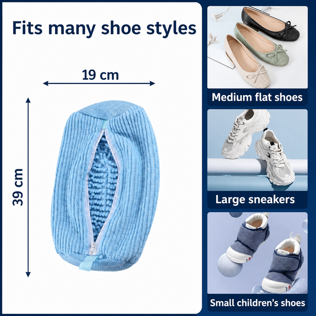 SoleNest Padded Shoe Washing Bag