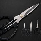 Stainless Steel Kitchen Shears with Plastic Handles
