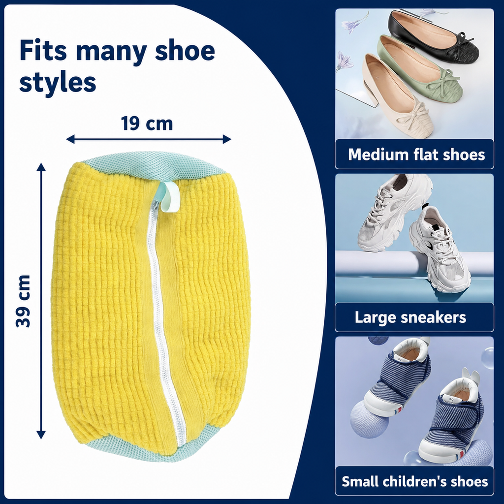 SoleNest Padded Shoe Washing Bag