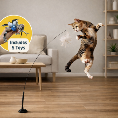 SkyPounce Reverie Interactive Bird Teaser for Indoor Cats