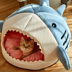 Portable Enclosed Cotton Pet Bed – product image 4