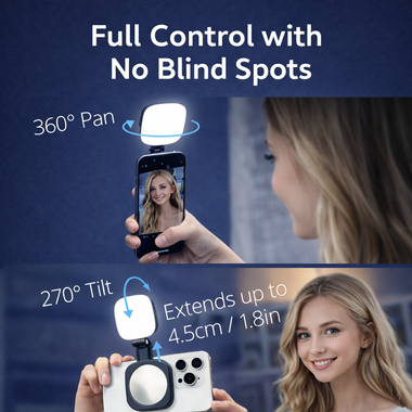 Mira Selfie Ring Light | Magnetic, Adjustable Brightness for Phone