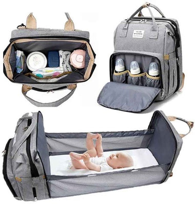 Baby Diaper Backpack – Multi-Compartment Bag with USB Port