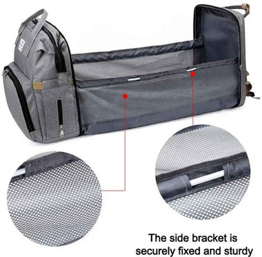 Baby Diaper Backpack – Multi-Compartment Bag with USB Port