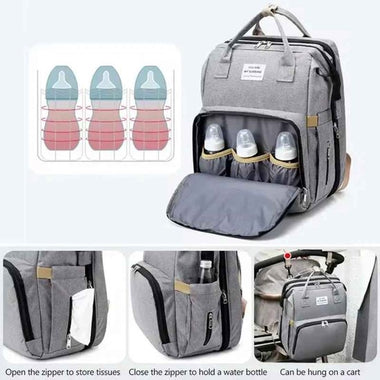 Baby Diaper Backpack – Multi-Compartment Bag with USB Port