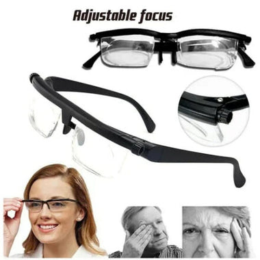 Adjustable Focus Reading Glasses for Clear Vision Without Prescription