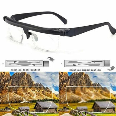 Adjustable Focus Reading Glasses for Clear Vision Without Prescription