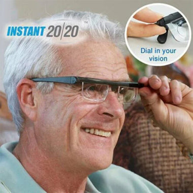 Adjustable Focus Reading Glasses for Clear Vision Without Prescription