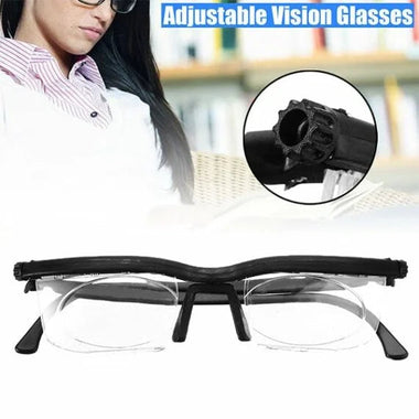 Adjustable Focus Reading Glasses for Clear Vision Without Prescription