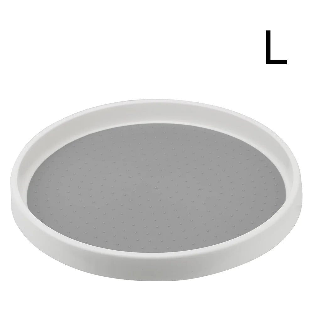Calivara Orbit Tiered Kitchen Turntable Organizer with Dual Storage Levels
