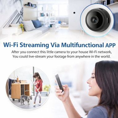Full HD Magnetic WiFi Mini Camera for Home Security Monitoring