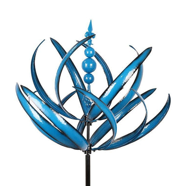 LotusSpin Metal Garden Wind Sculpture