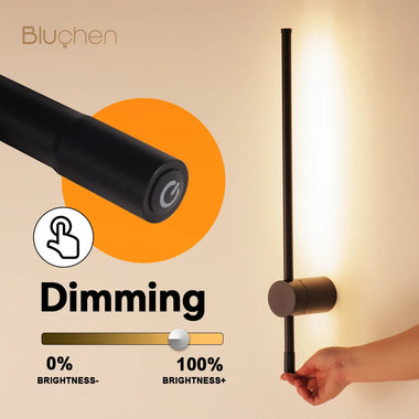 Lunavera Glide Touch LED Wall Light in Matte Black