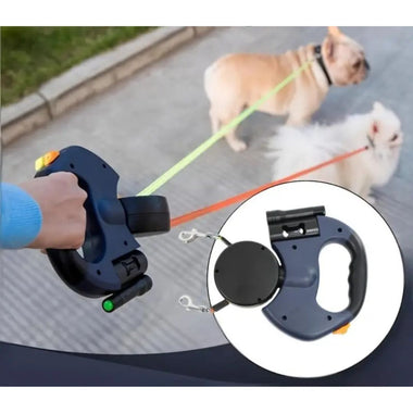 No-Tangle Dual Dog Leash™ | Walk 2 Dogs With Ease