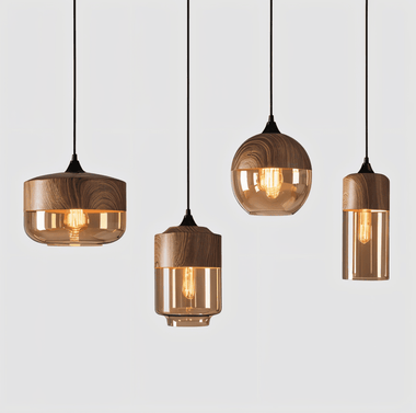 Nordic Gleam Warm Glass Pendant Light For Modern Cozy Interiors