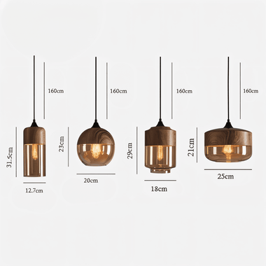 Nordic Gleam Warm Glass Pendant Light For Modern Cozy Interiors