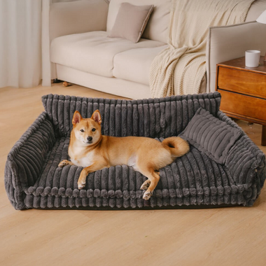 Orthopedic Dog Bed with Memory Foam Plush Washable Cover