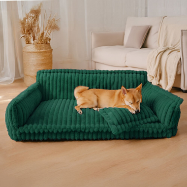 Orthopedic Dog Bed with Memory Foam Plush Washable Cover