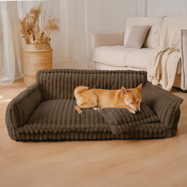 Orthopedic Dog Bed with Memory Foam Plush Washable Cover