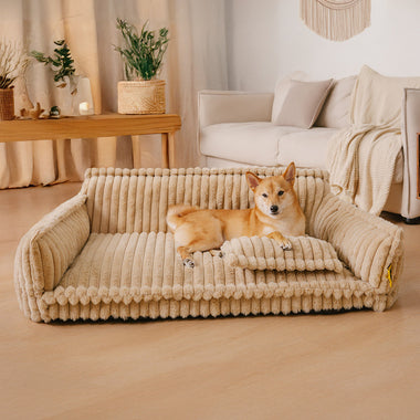 Orthopedic Dog Bed with Memory Foam Plush Washable Cover