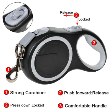 Pawtastic Dog Leash | Retractable, Durable Nylon for All Breeds 4