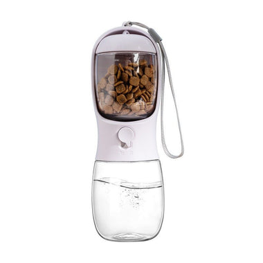 Portable Dog Water Bottle with Built In Bowl One Hand Use