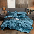 Silkenora Drift Rayon Satin Duvet Cover Set