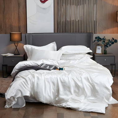 Silkenora Drift Rayon Satin Duvet Cover Set