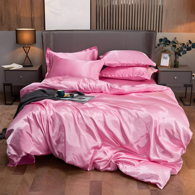 Silkenora Drift Rayon Satin Duvet Cover Set