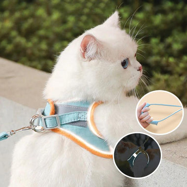Soft Cat Harness with Leash Adjustable Vest
