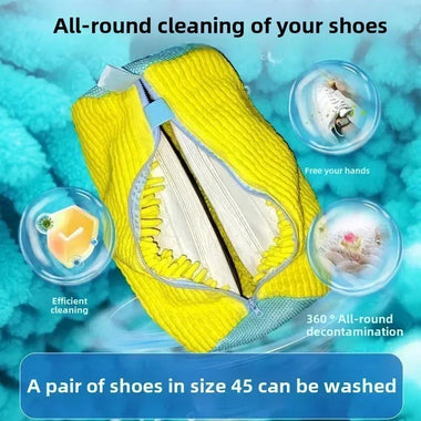 SoleNest CloudShield Machine Washable Shoe Care Bag with Cushion Fiber Lining