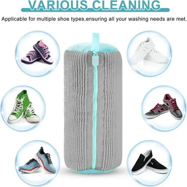 SoleNest CloudShield Machine Washable Shoe Care Bag with Cushion Fiber Lining