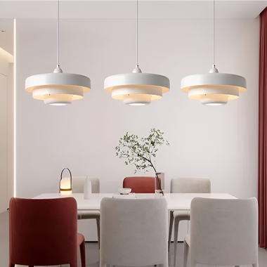 Solvara Emberglow Sculpted Orange Pendant Light