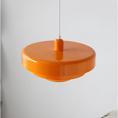 Solvara Emberglow Sculpted Orange Pendant Light