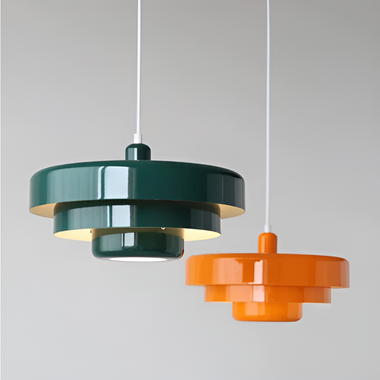 Solvara Emberglow Sculpted Orange Pendant Light