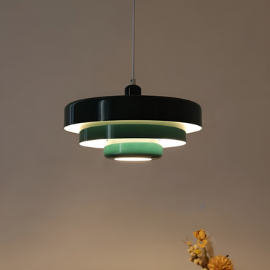 Solvara Emberglow Sculpted Orange Pendant Light