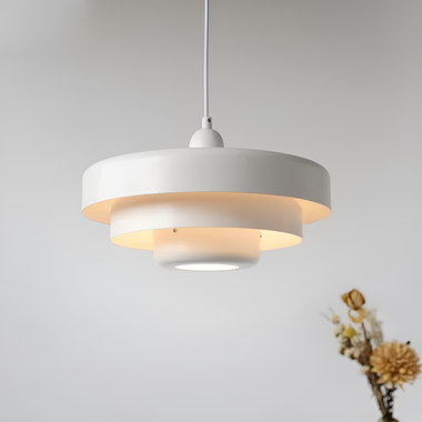Solvara Emberglow Sculpted Orange Pendant Light