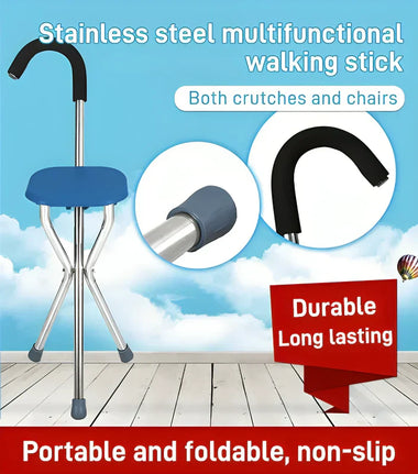StrideRest PivotPro Walking Cane Seat