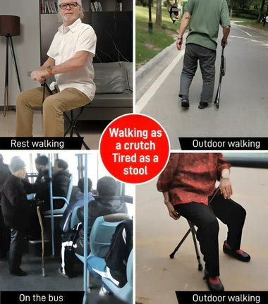StrideRest PivotPro Walking Cane Seat