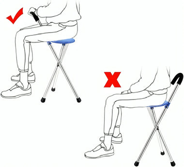StrideRest PivotPro Walking Cane Seat