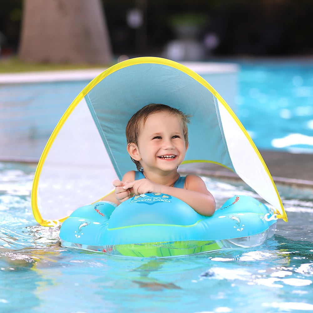 SunNest Drift Baby Swim Float with Canopy
