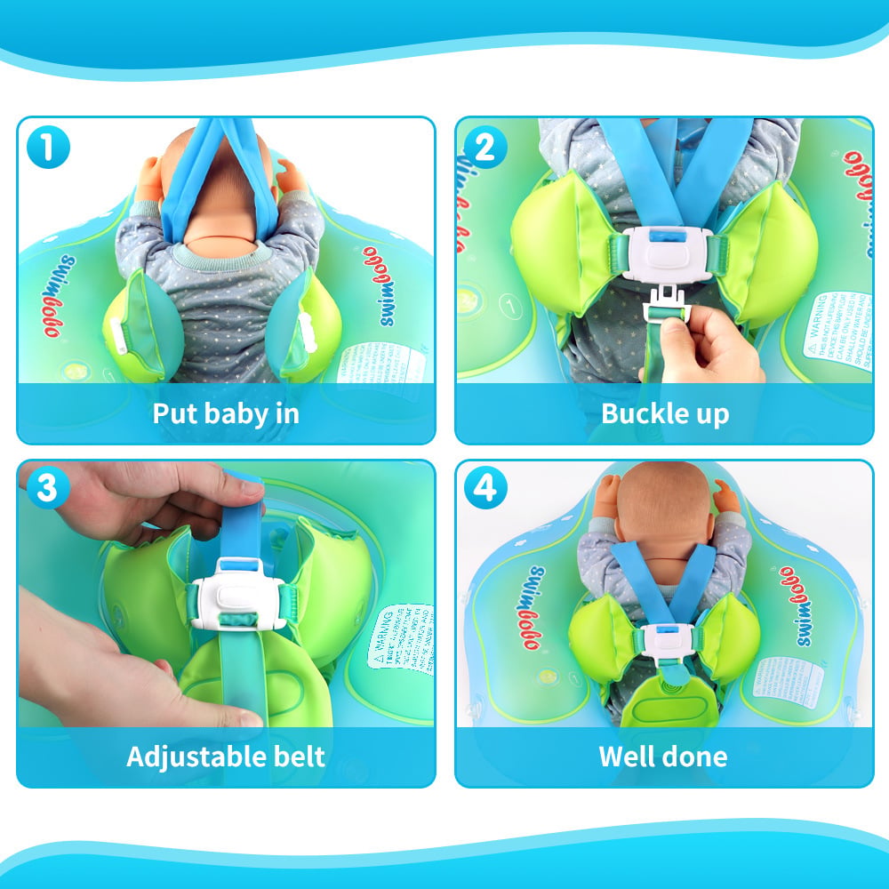 SunNest Drift Baby Swim Float with Canopy
