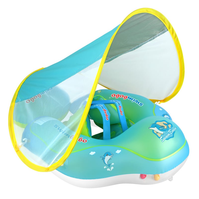 SunNest Drift Baby Swim Float with Canopy
