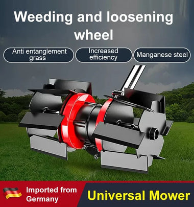 TerraGlide Revolve Soil Cultivator Wheel System Tool for Effortless Garden Tilling