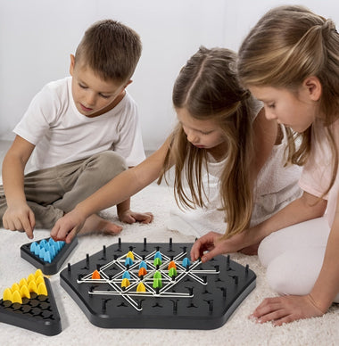 Triovanta GridMaster Strategy Capture Board Game Set for 2 to 4 Players