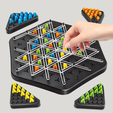 Triovanta GridMaster Strategy Capture Board Game Set for 2 to 4 Players