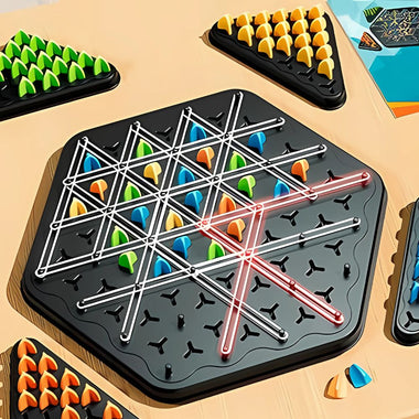 Triovanta GridMaster Strategy Capture Board Game Set for 2 to 4 Players