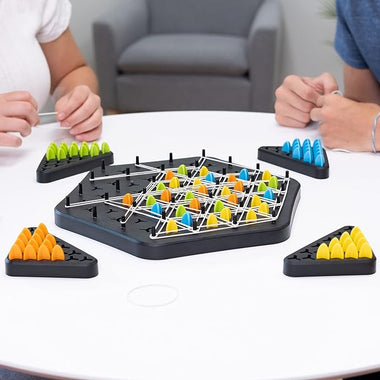 Triovanta GridMaster Strategy Capture Board Game Set for 2 to 4 Players